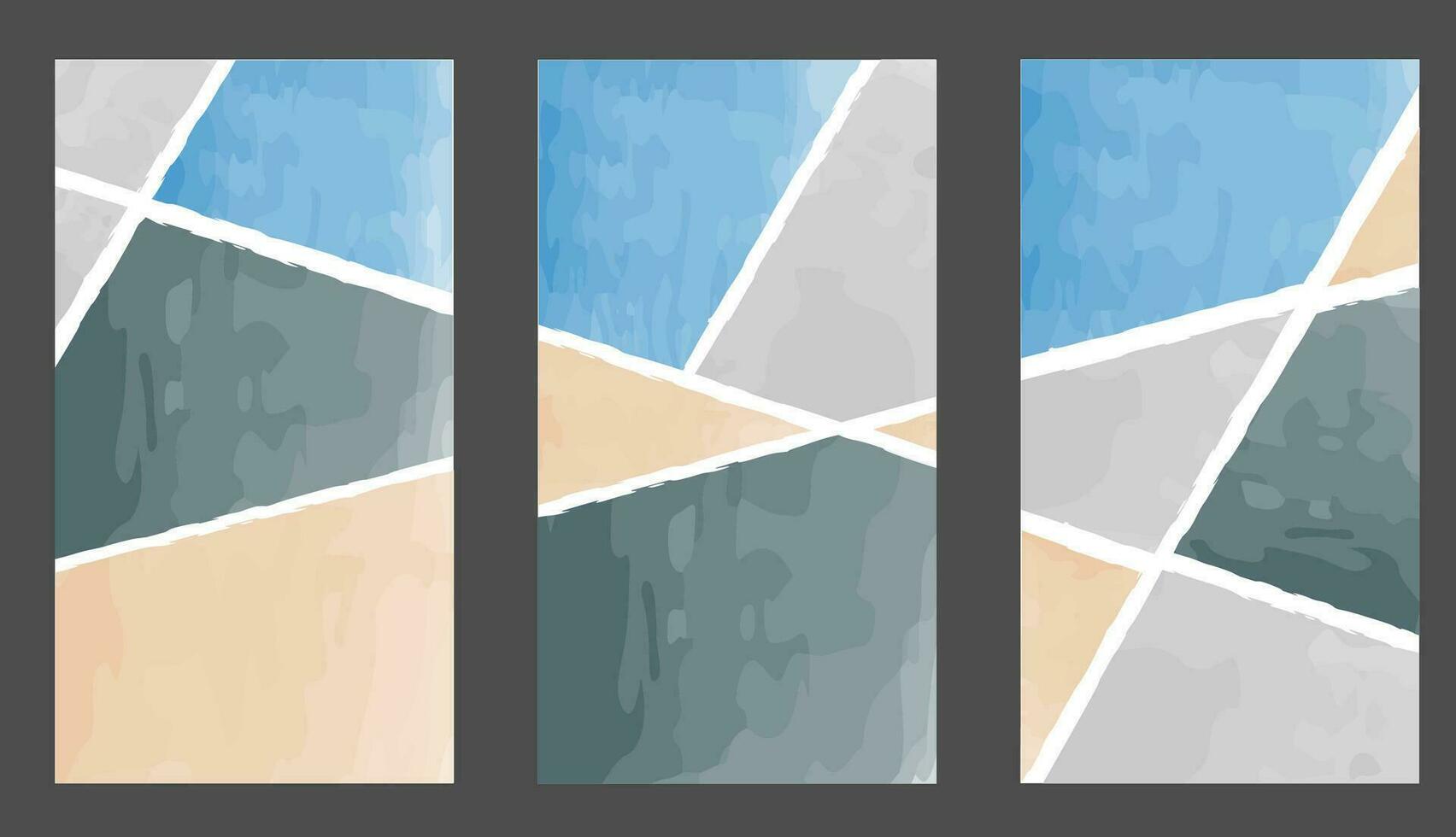 Set of abstract vector watercolor painting illustrations. 26783482
