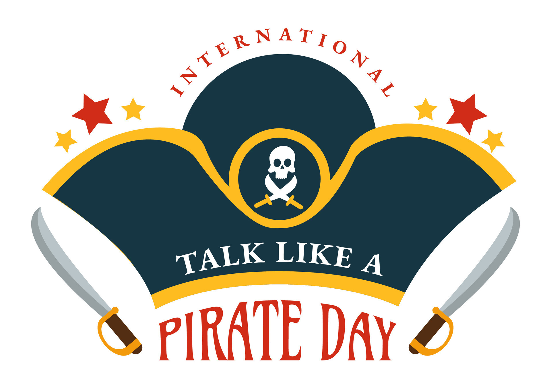 International Talk Like A Pirate Day Vector Illustration with Cute Pirates Cartoon Character in