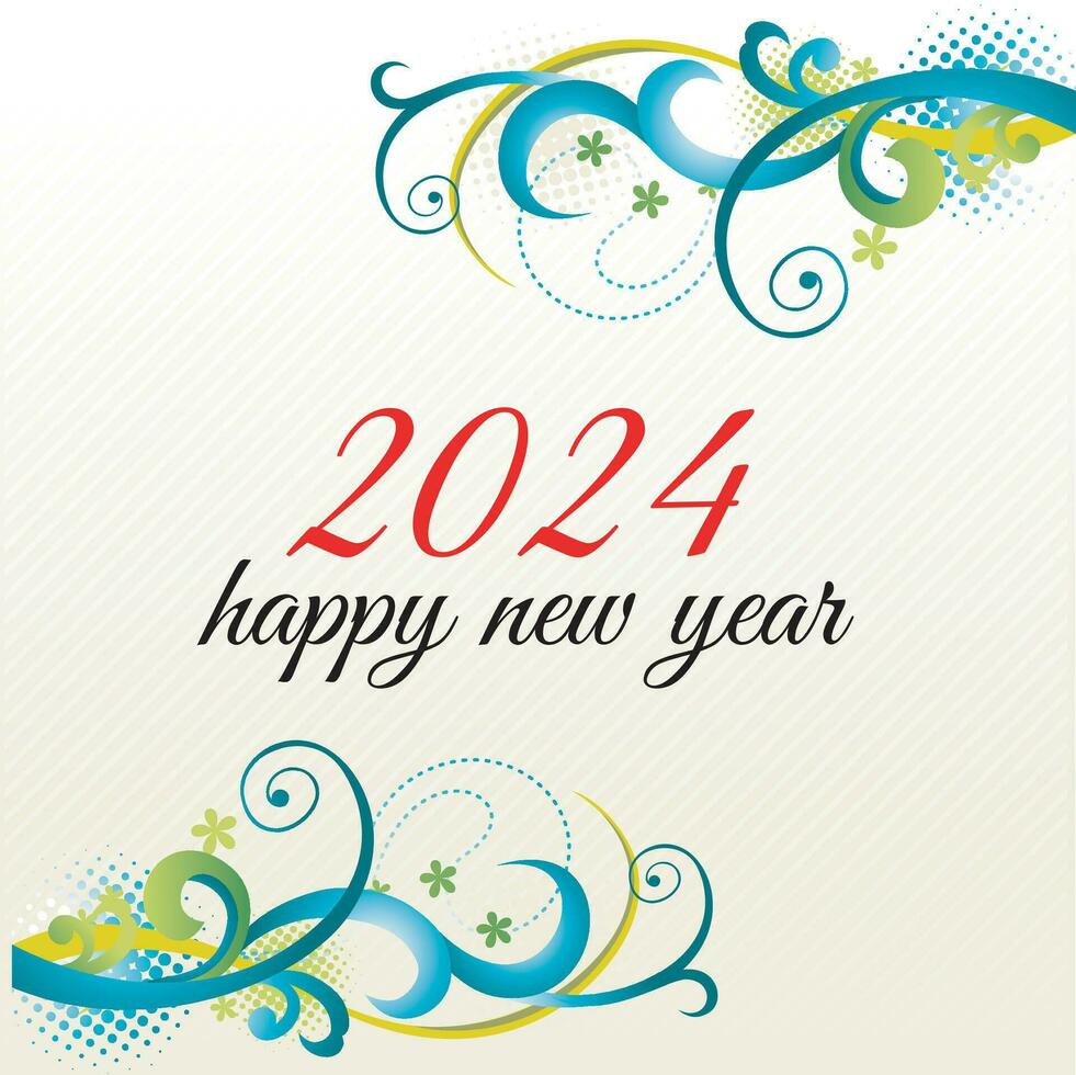 happy new year 2024 26784464 Vector Art at Vecteezy