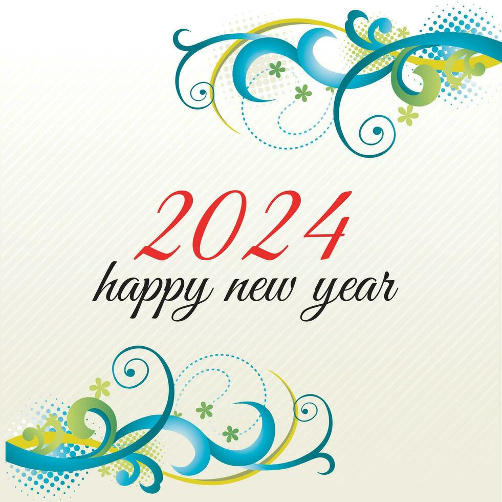 happy new year 2024 vector