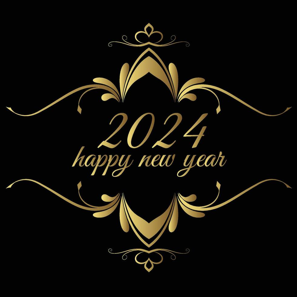 happy new year 2024 vector