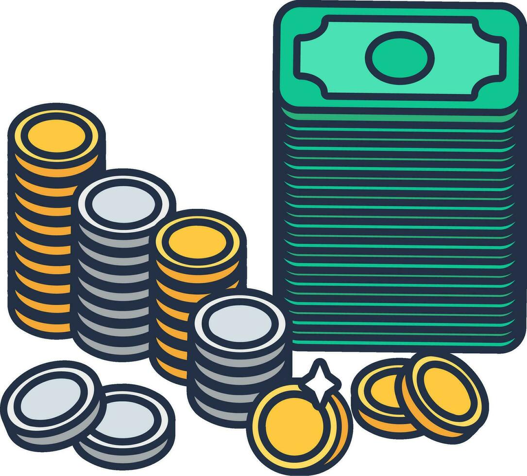 American Money Currency AAA vector