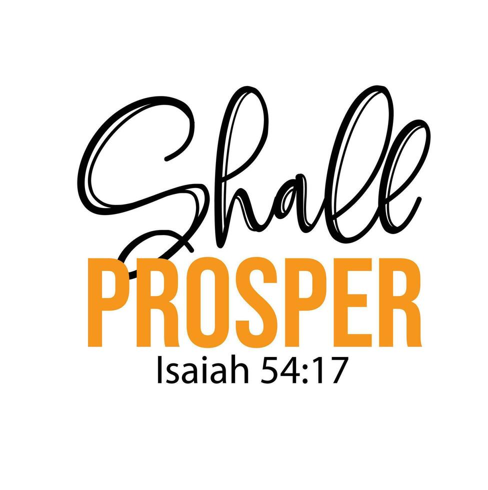 Shall prosper special vector