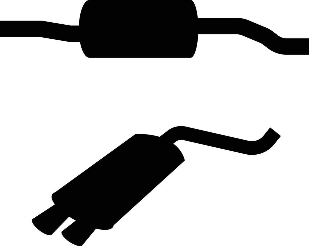 Exhaust muffler icon. Exhaust pipe sign. Muffler symbol. flat style. vector