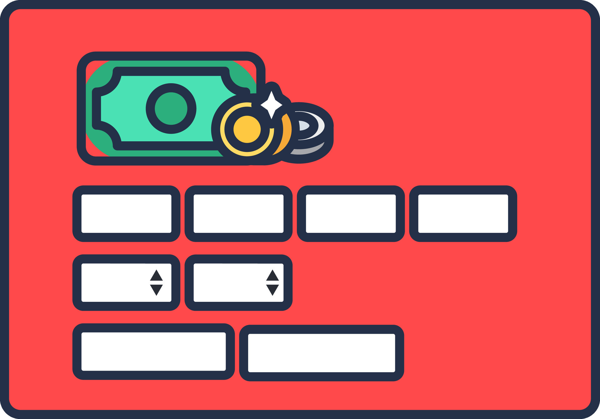 Red Plastic Bank Card Entering Card Number 26785207 Vector Art at Vecteezy