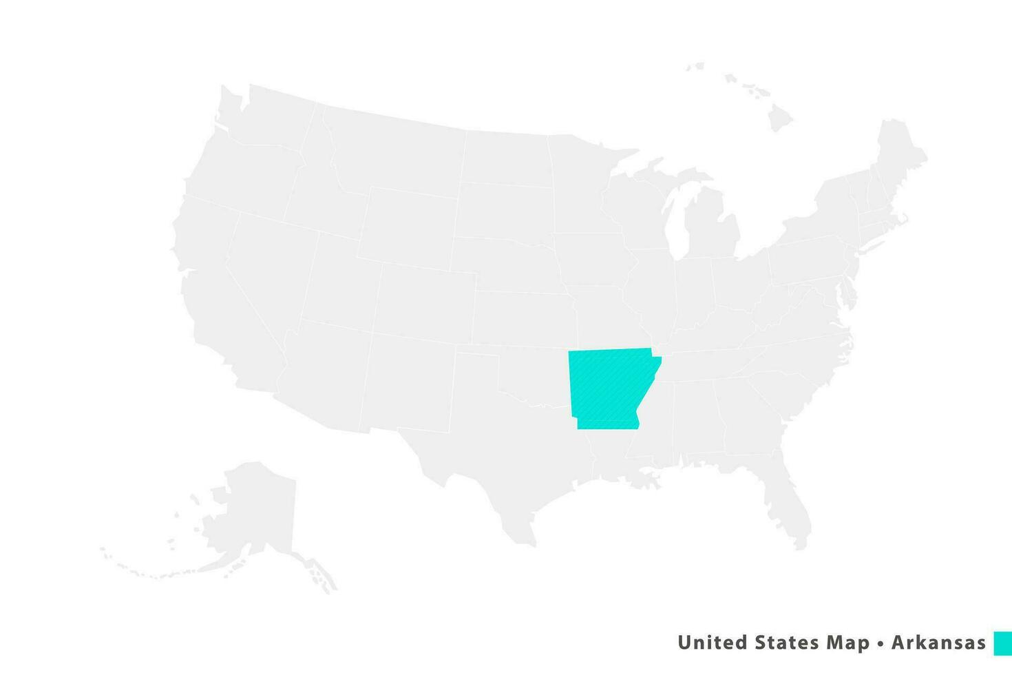 United states map minimalist vector