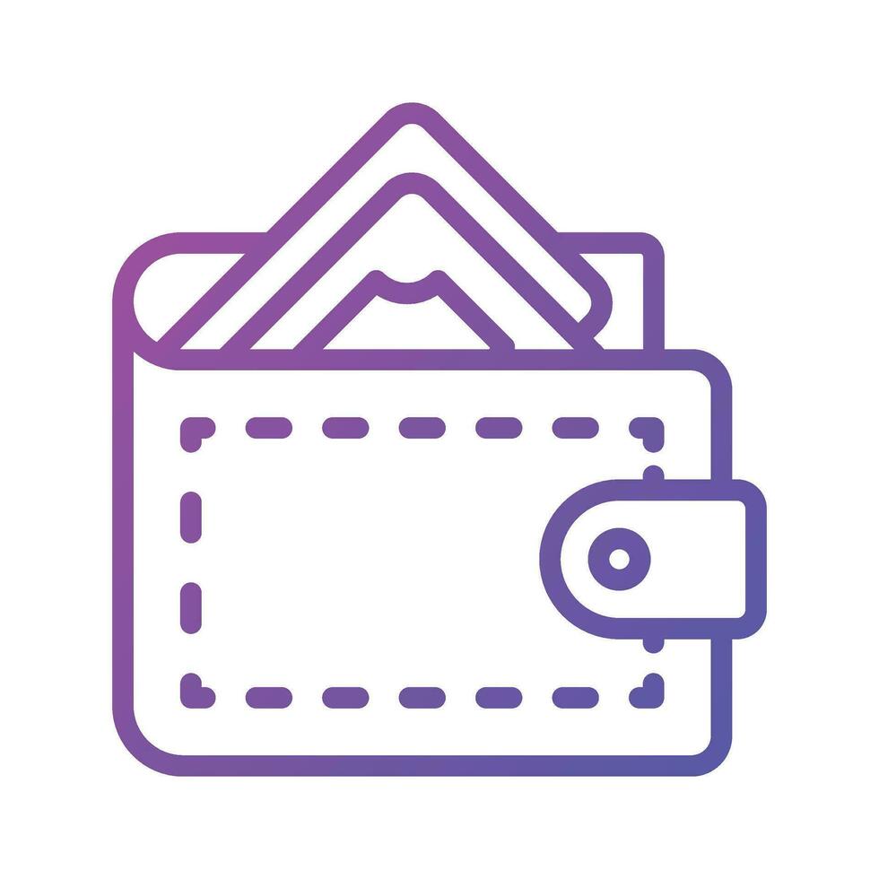Flat vector of cash wallet, icon of wallet having banknote in editable style