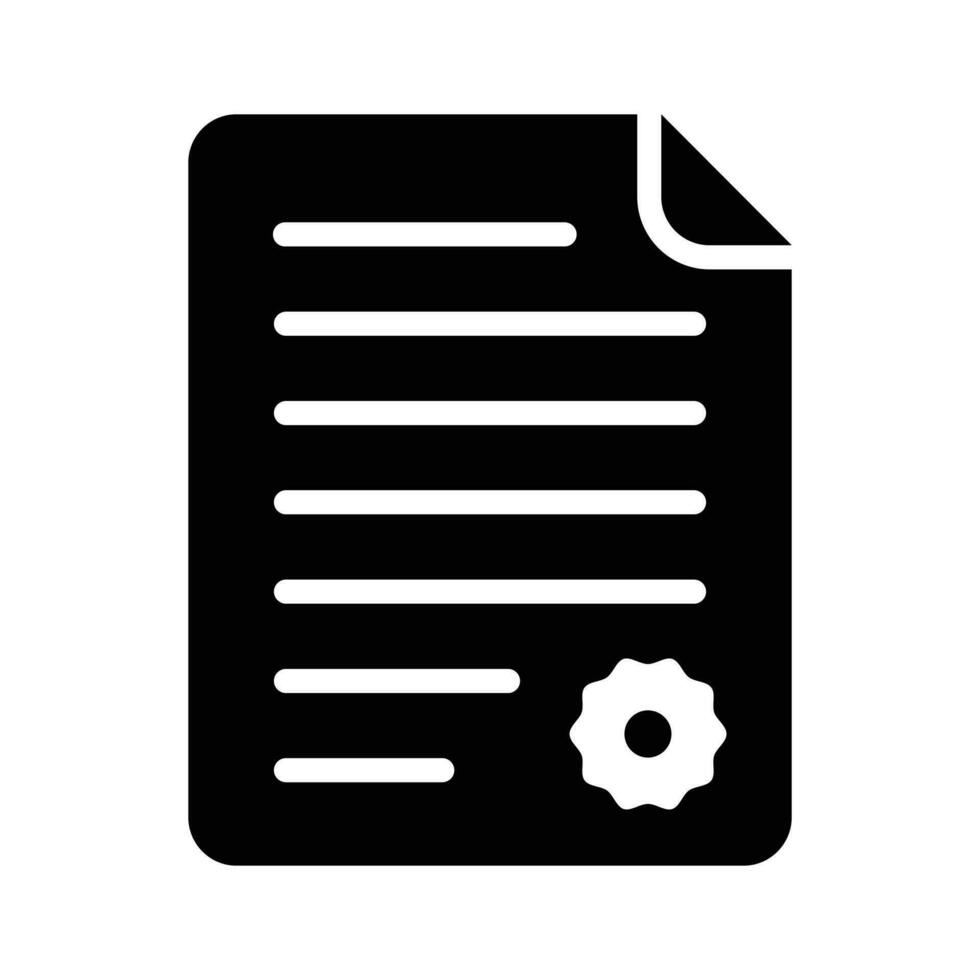 Check this beautifully design icon of agreement document in trendy style vector