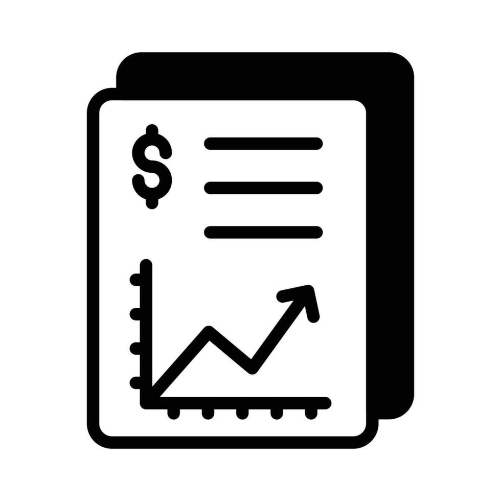 Communicate your business performance with our professional Financial report icon, premium vector