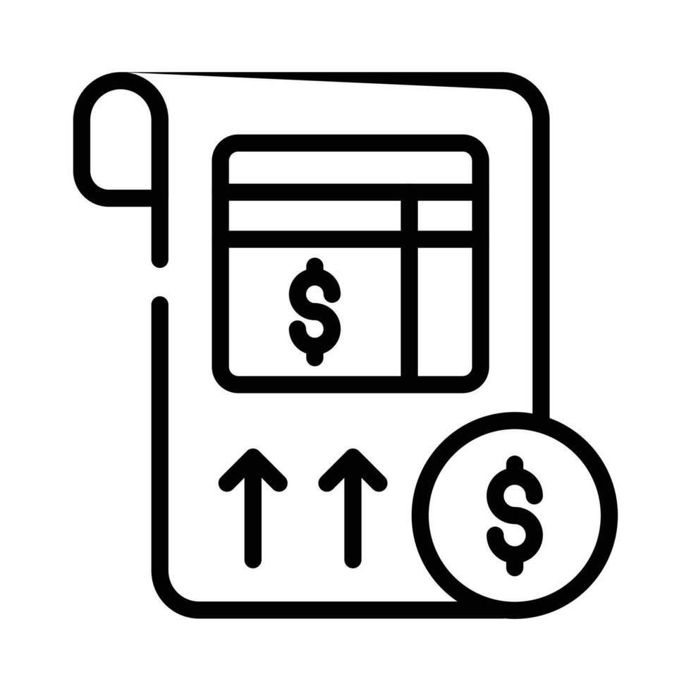 Grab this beautiful icon of balance sheet in modern style, premium vector
