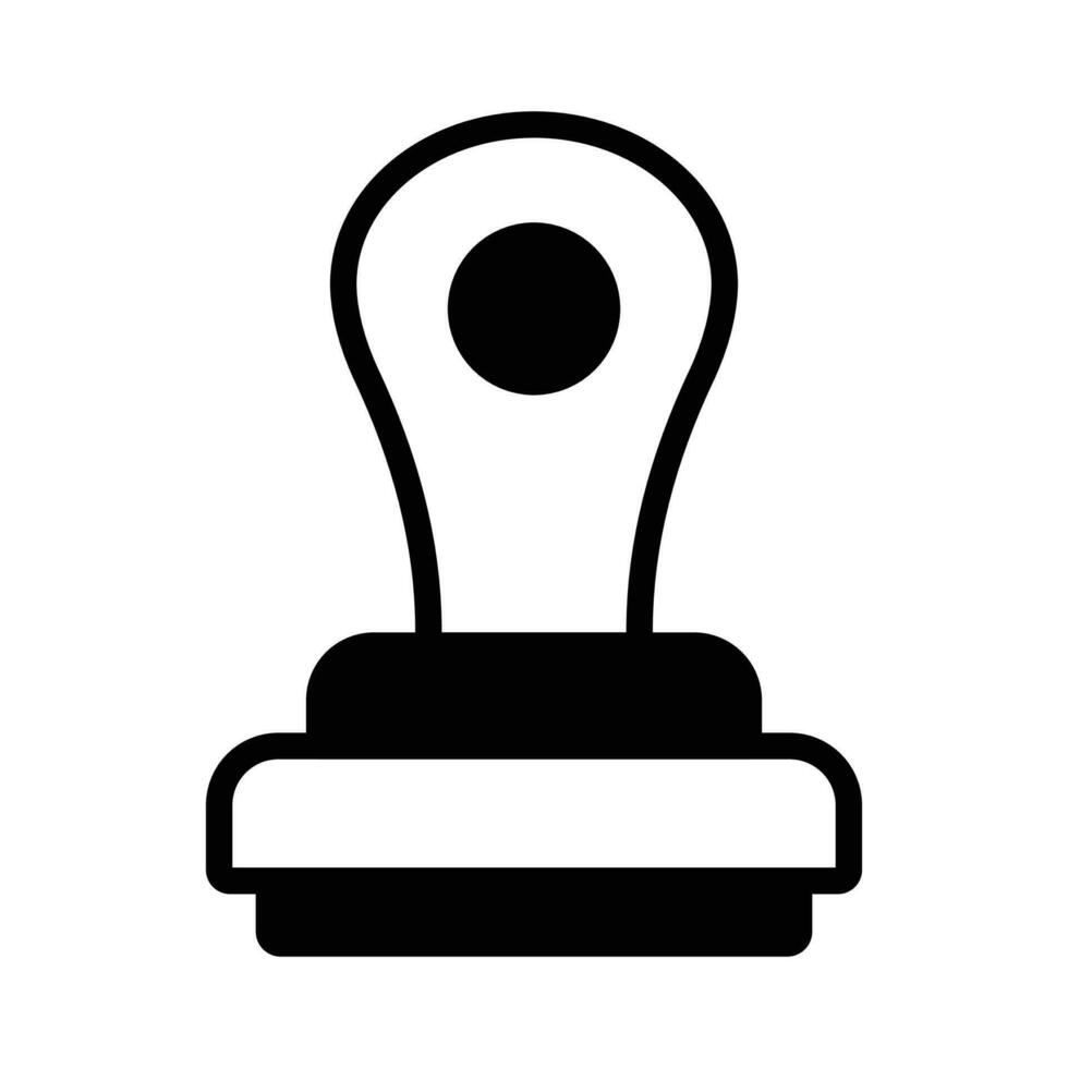 An icon of stamp in modern design style, ready to use vector