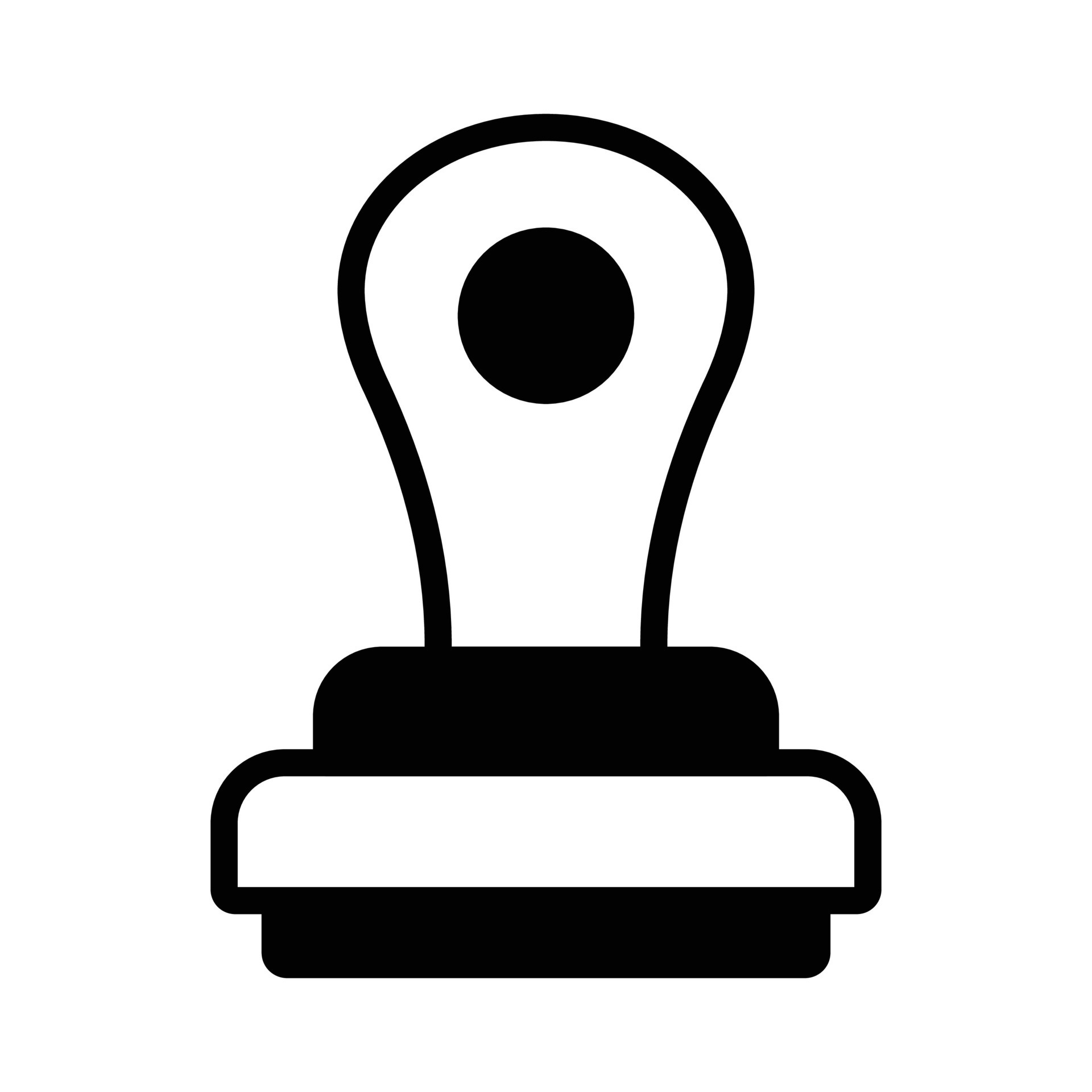 An icon of stamp in modern design style, ready to use vector 26785425