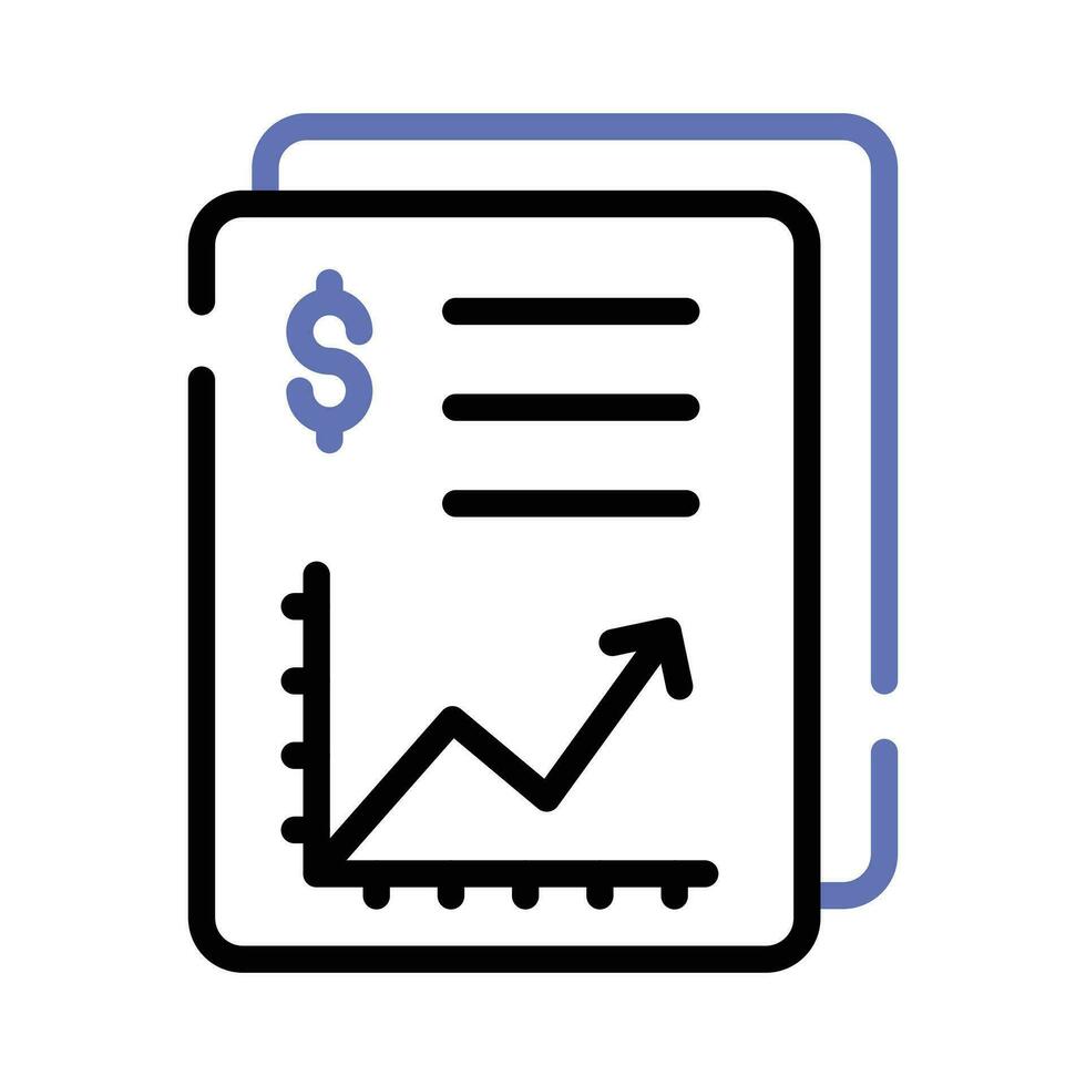 Communicate your business performance with our professional Financial report icon, premium vector
