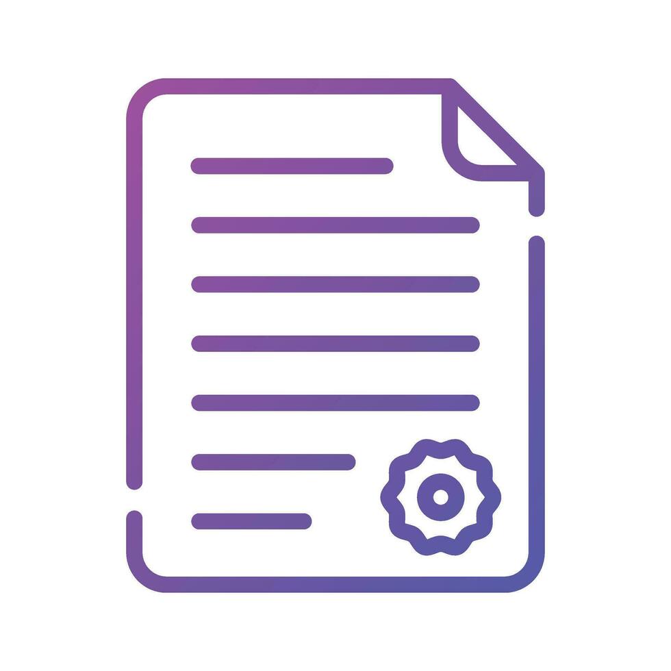 Check this beautifully design icon of agreement document in trendy style vector