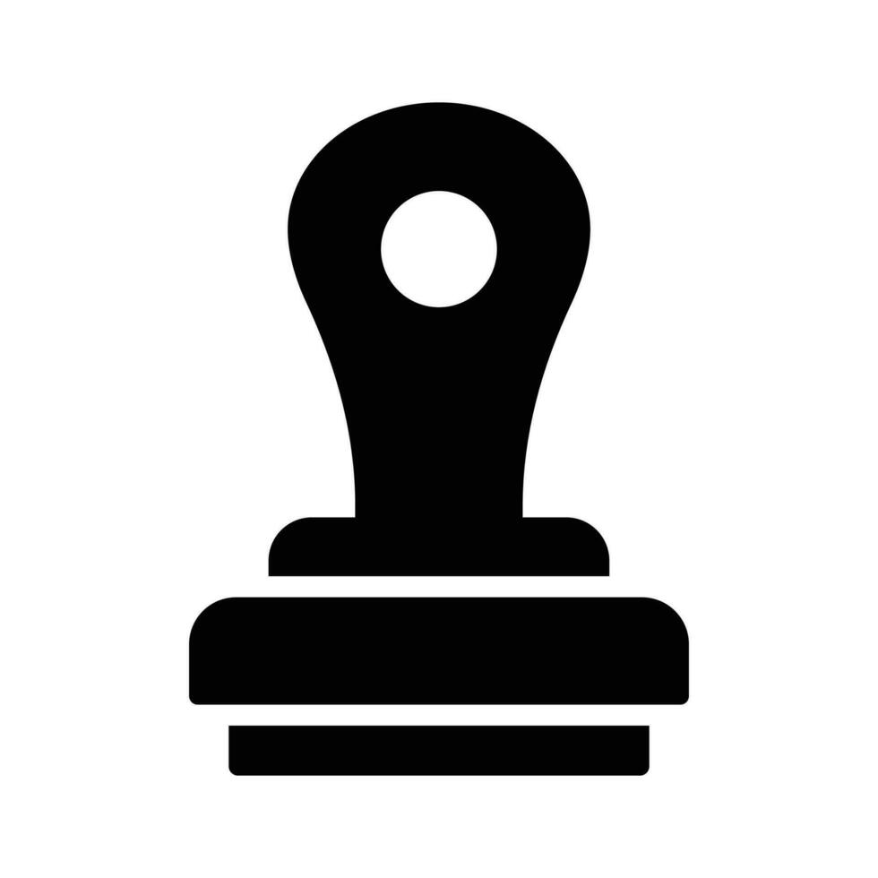 An icon of stamp in modern design style, ready to use vector