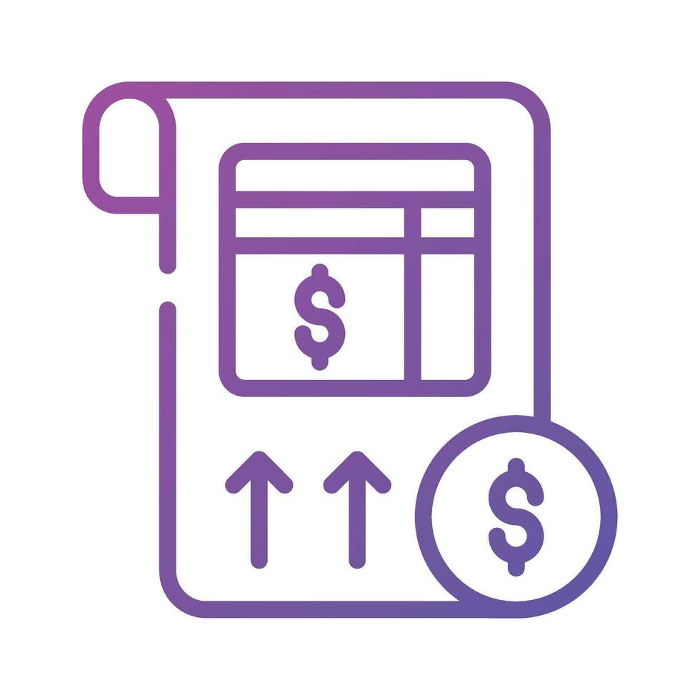 Grab this beautiful icon of balance sheet in modern style, premium vector