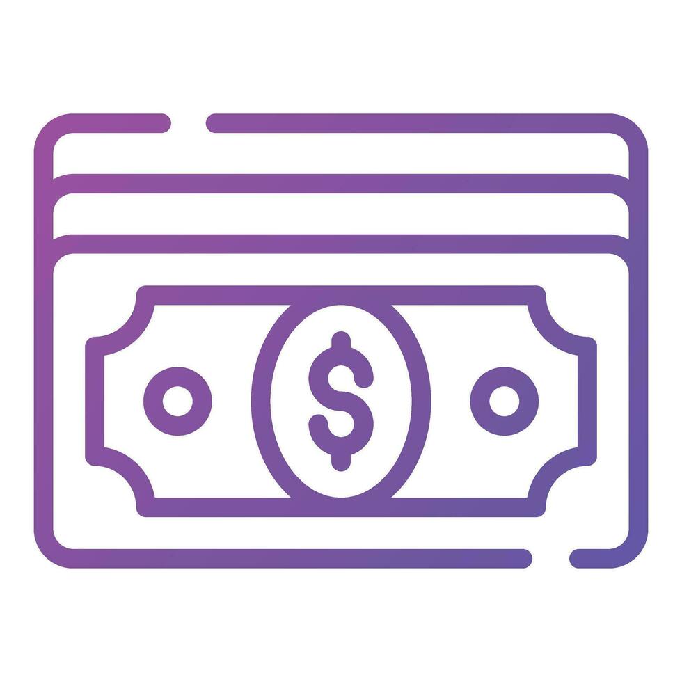 An icon of paper currency in modern style, well designed vector of banknotes
