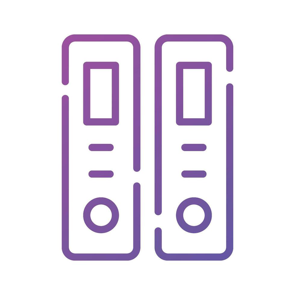 A vectors of files in modern style, trendy flat icon of binders