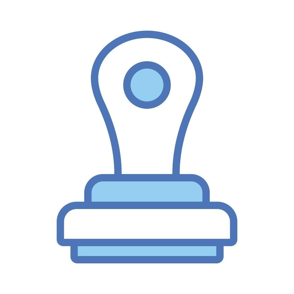 An icon of stamp in modern design style, ready to use vector