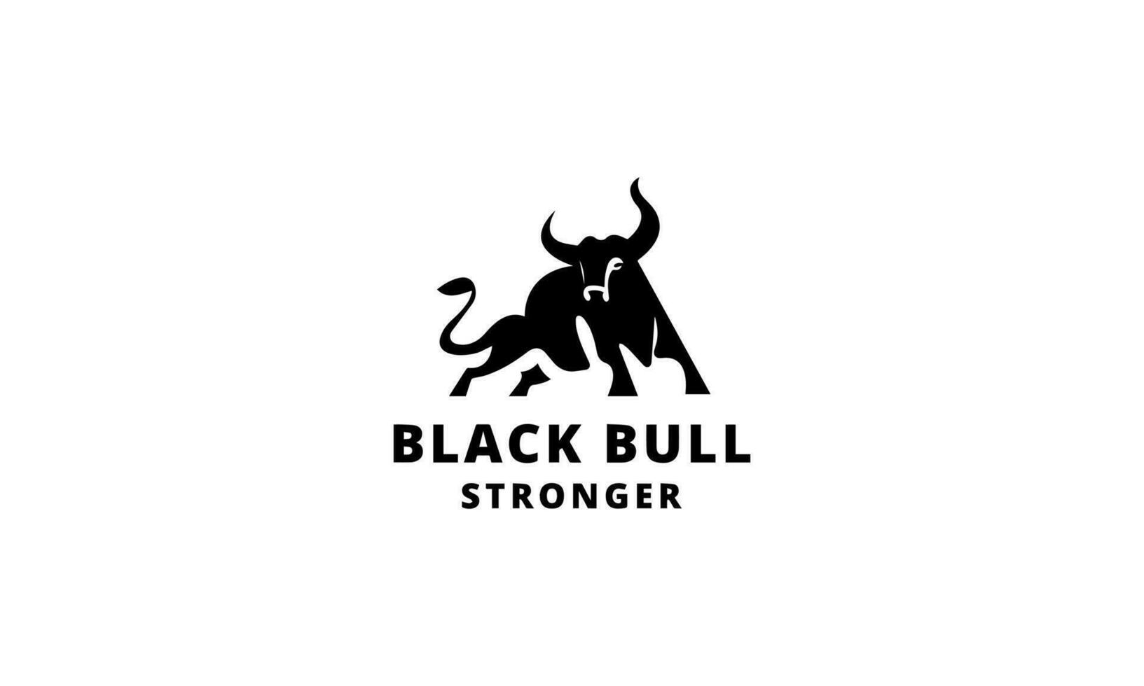 bull logo design vector