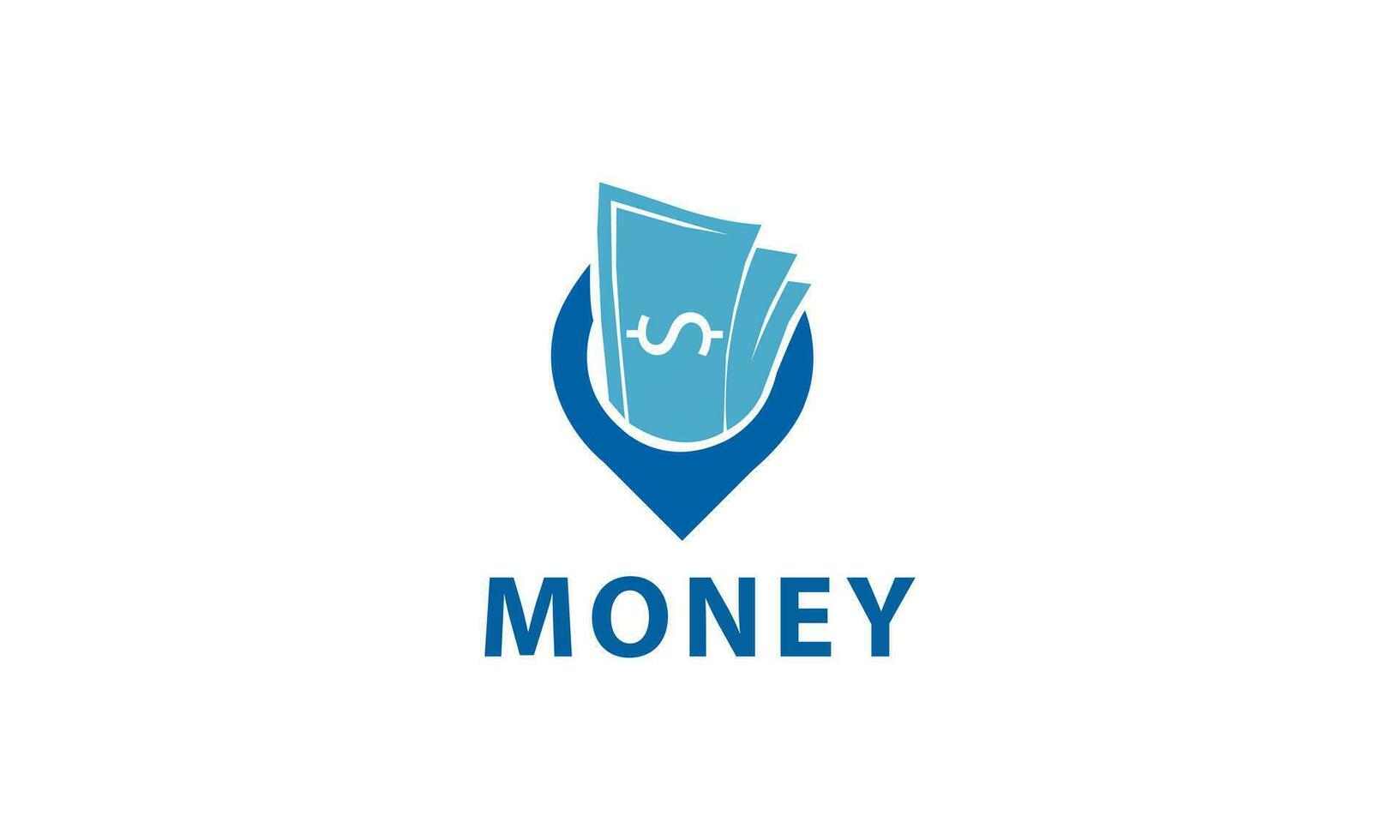 Modern money logo concept vector