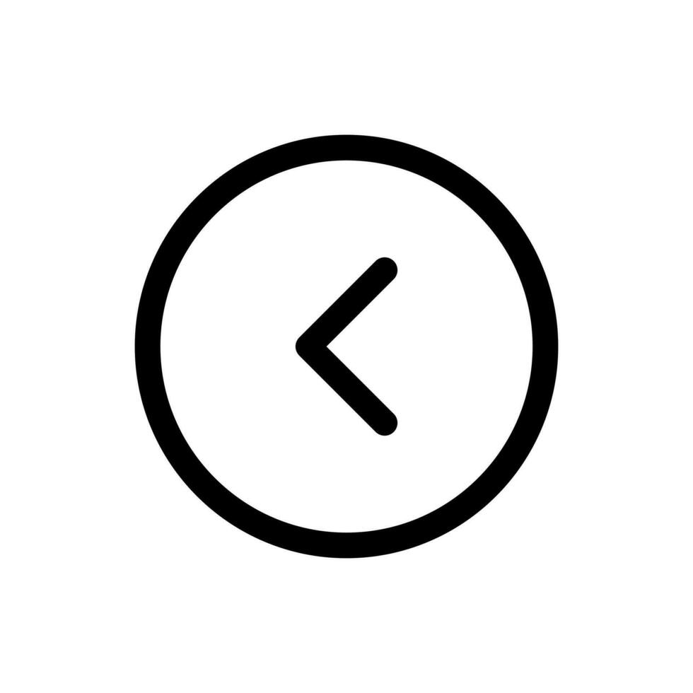 sencillo izquierda cheurón icono. el icono lata ser usado para sitios web, impresión plantillas, presentación plantillas, ilustraciones, etc vector
