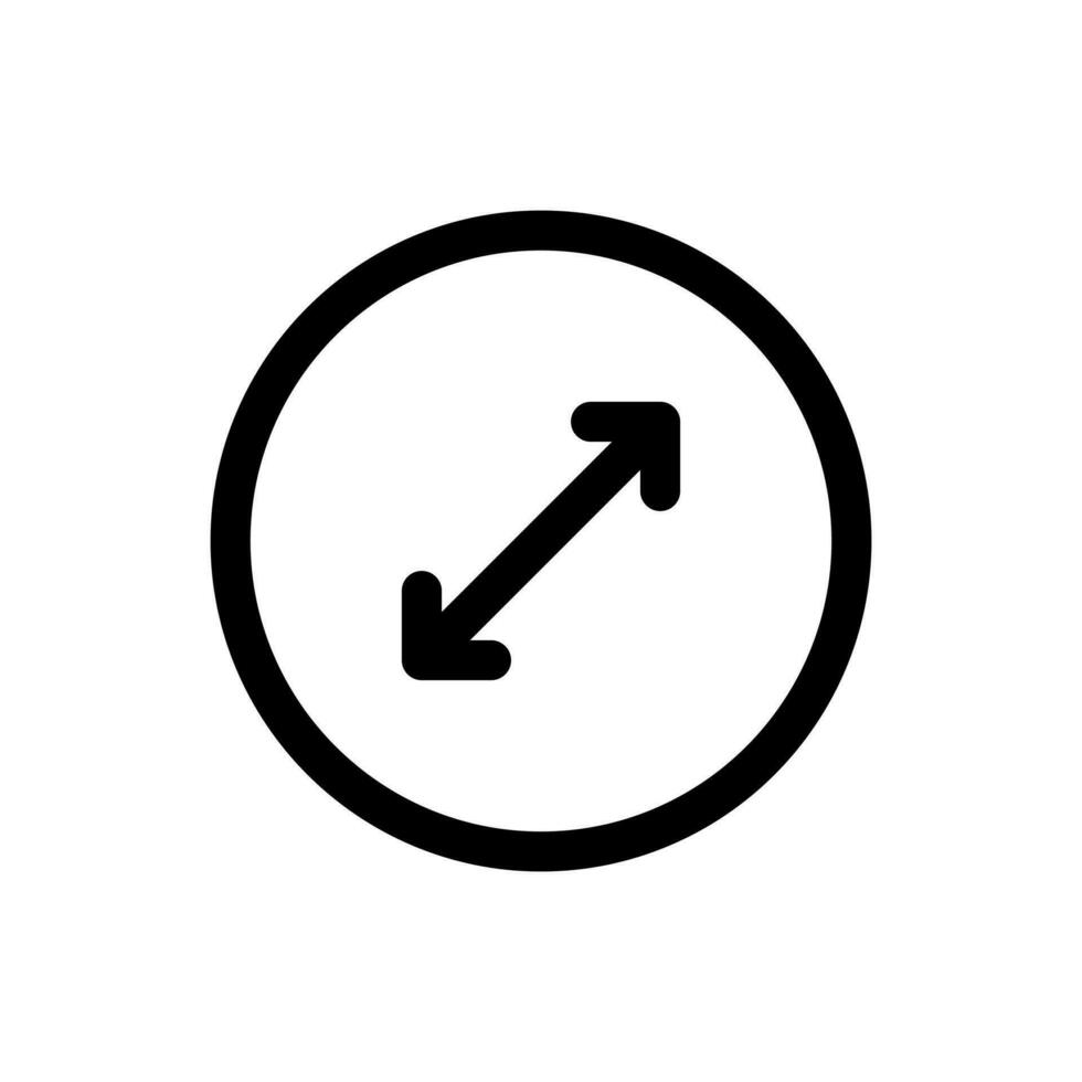 Simple Resize icon. The icon can be used for websites, print templates, presentation templates, illustrations, etc vector