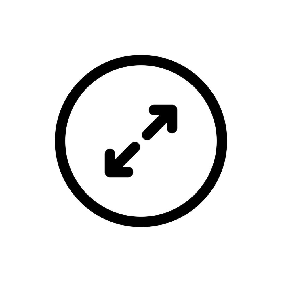 Simple Full Screen icon. The icon can be used for websites, print templates, presentation templates, illustrations, etc vector