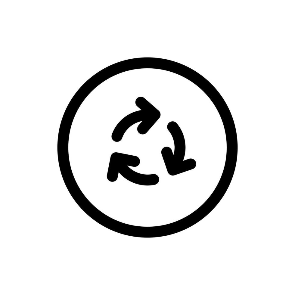 Simple Cycle icon. The icon can be used for websites, print templates, presentation templates, illustrations, etc vector