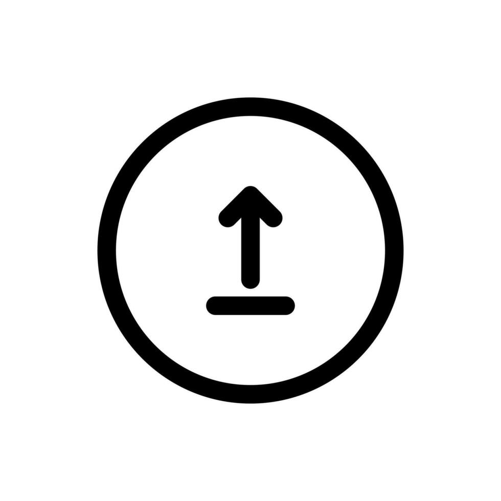 Simple Upload icon. The icon can be used for websites, print templates, presentation templates, illustrations, etc vector