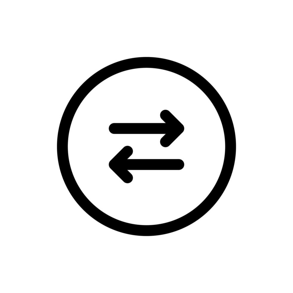 Simple Transfer icon. The icon can be used for websites, print templates, presentation templates, illustrations, etc vector
