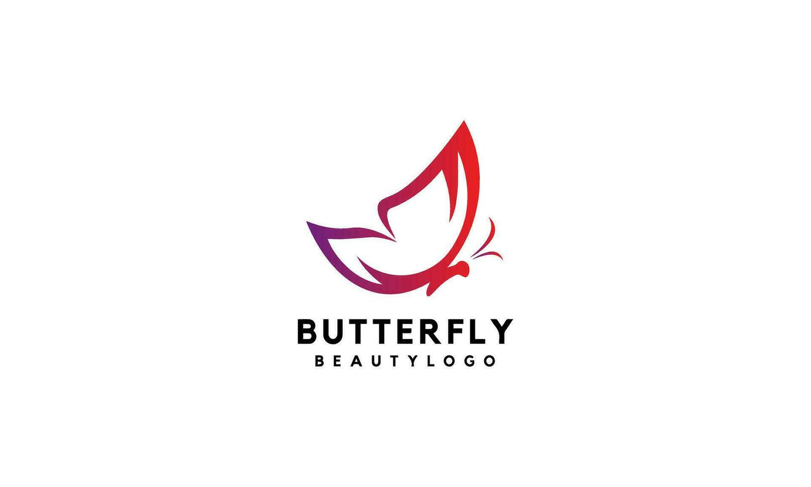 Butterfly  logo design template vector