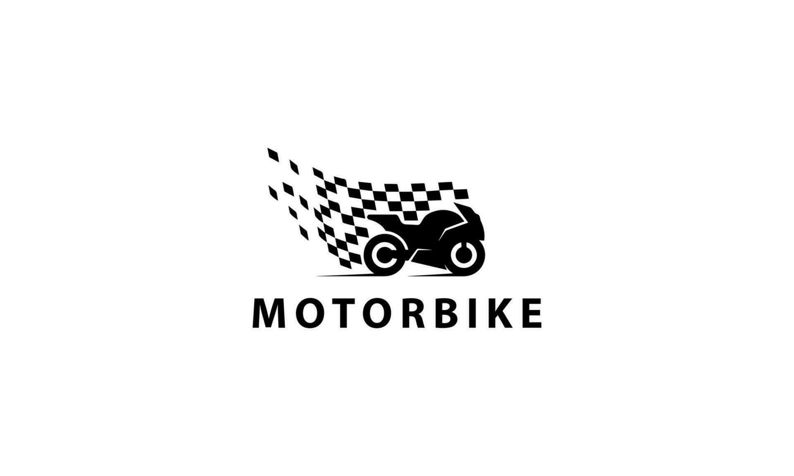 Hand drawn car biker logo design vector