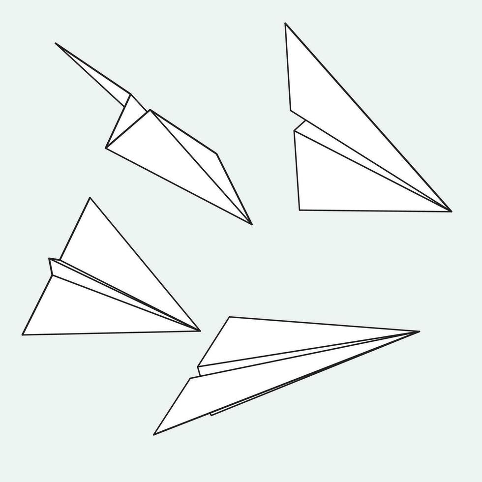 papel aviones diseños vector liderazgo