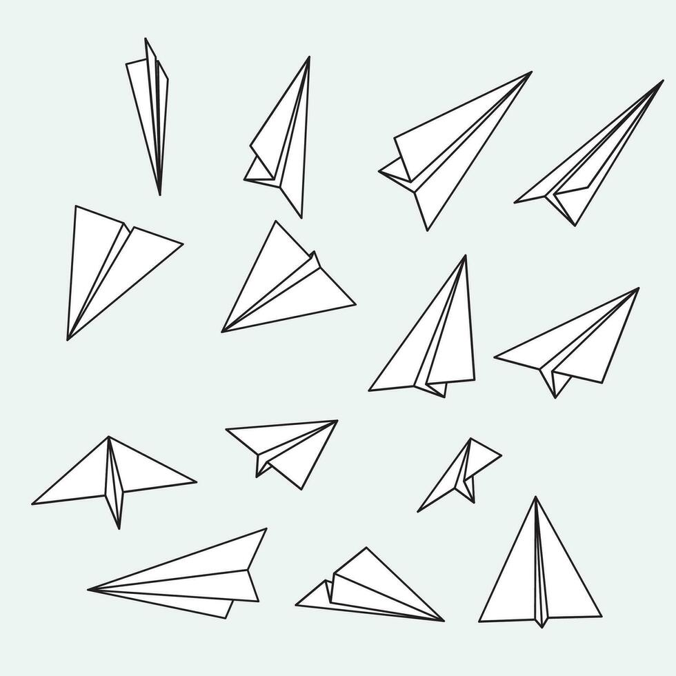 papel aviones diseños vector liderazgo