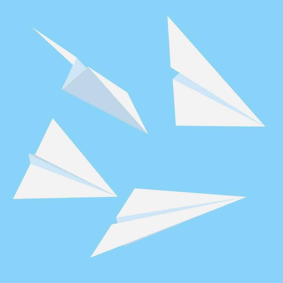 papel aviones diseños vector liderazgo