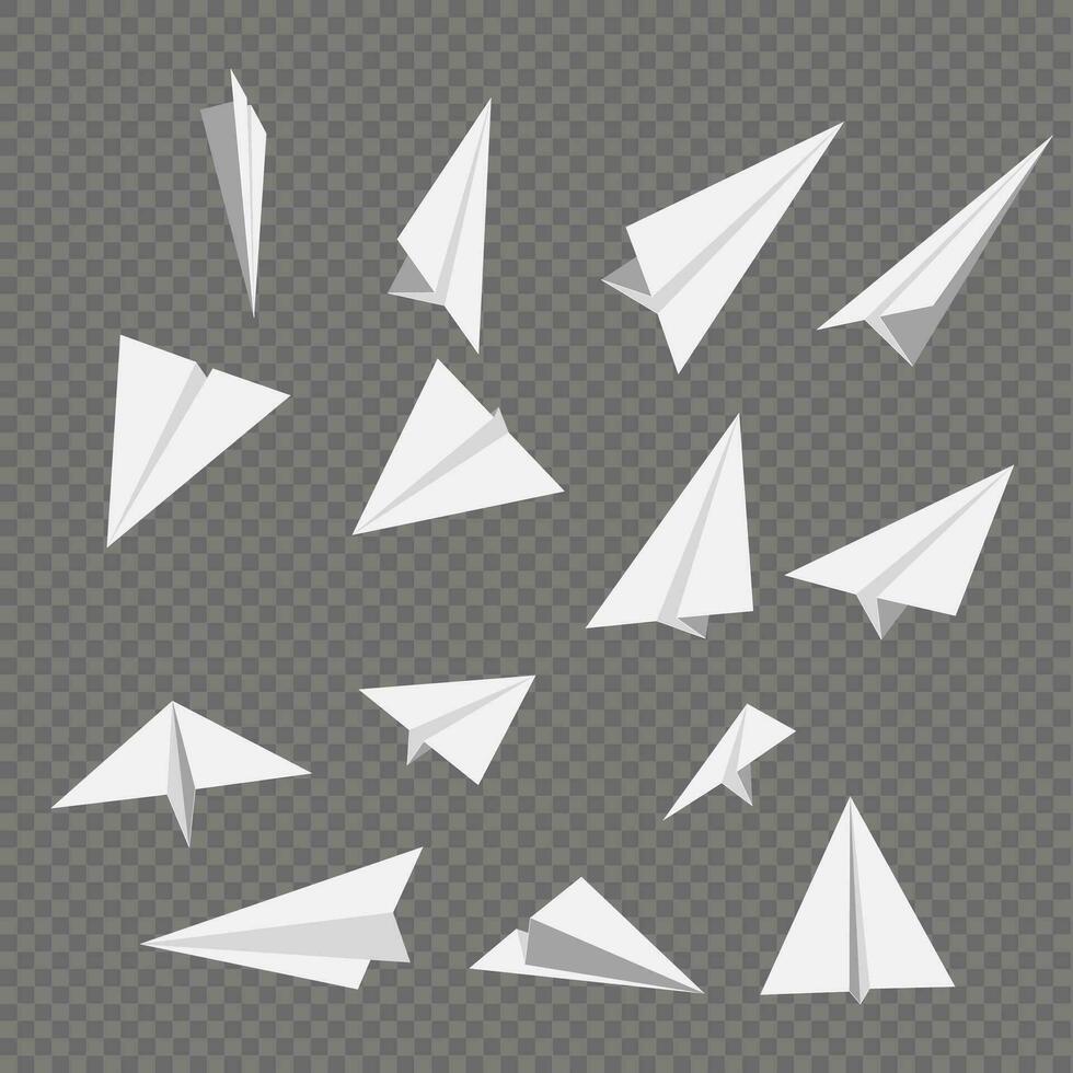 papel aviones diseños vector liderazgo