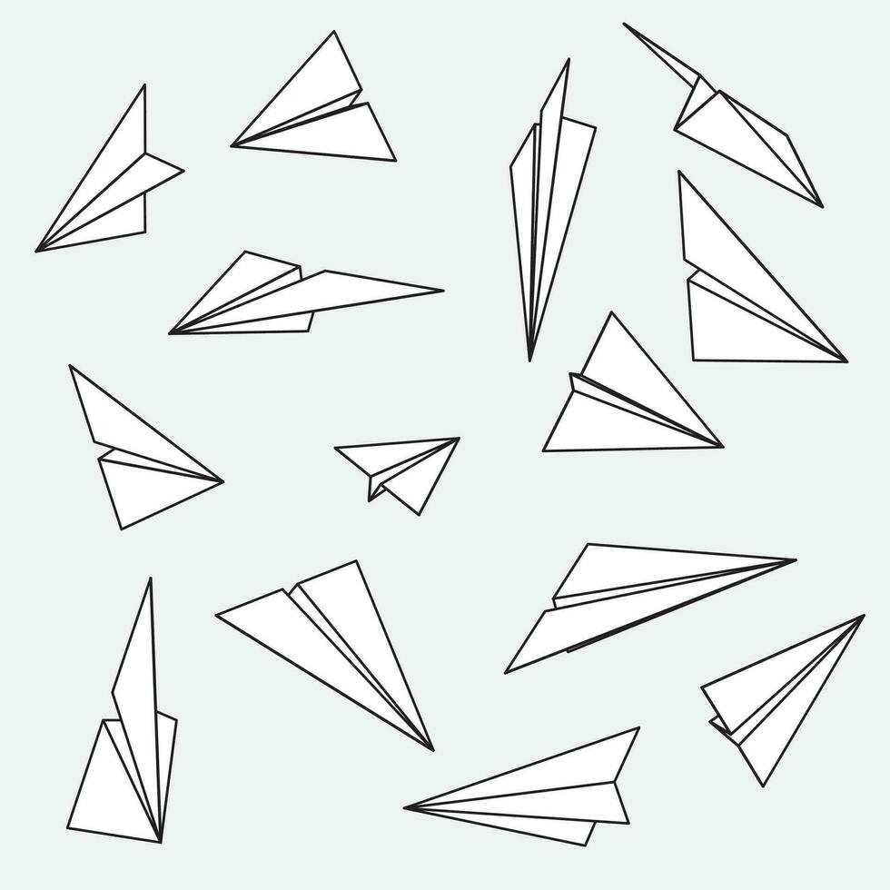 papel aviones diseños vector liderazgo