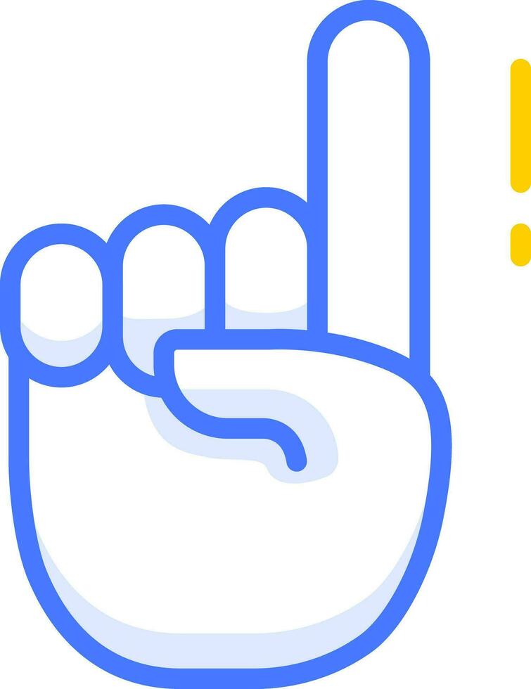 índice señalando arriba mano icono emoji pegatina vector