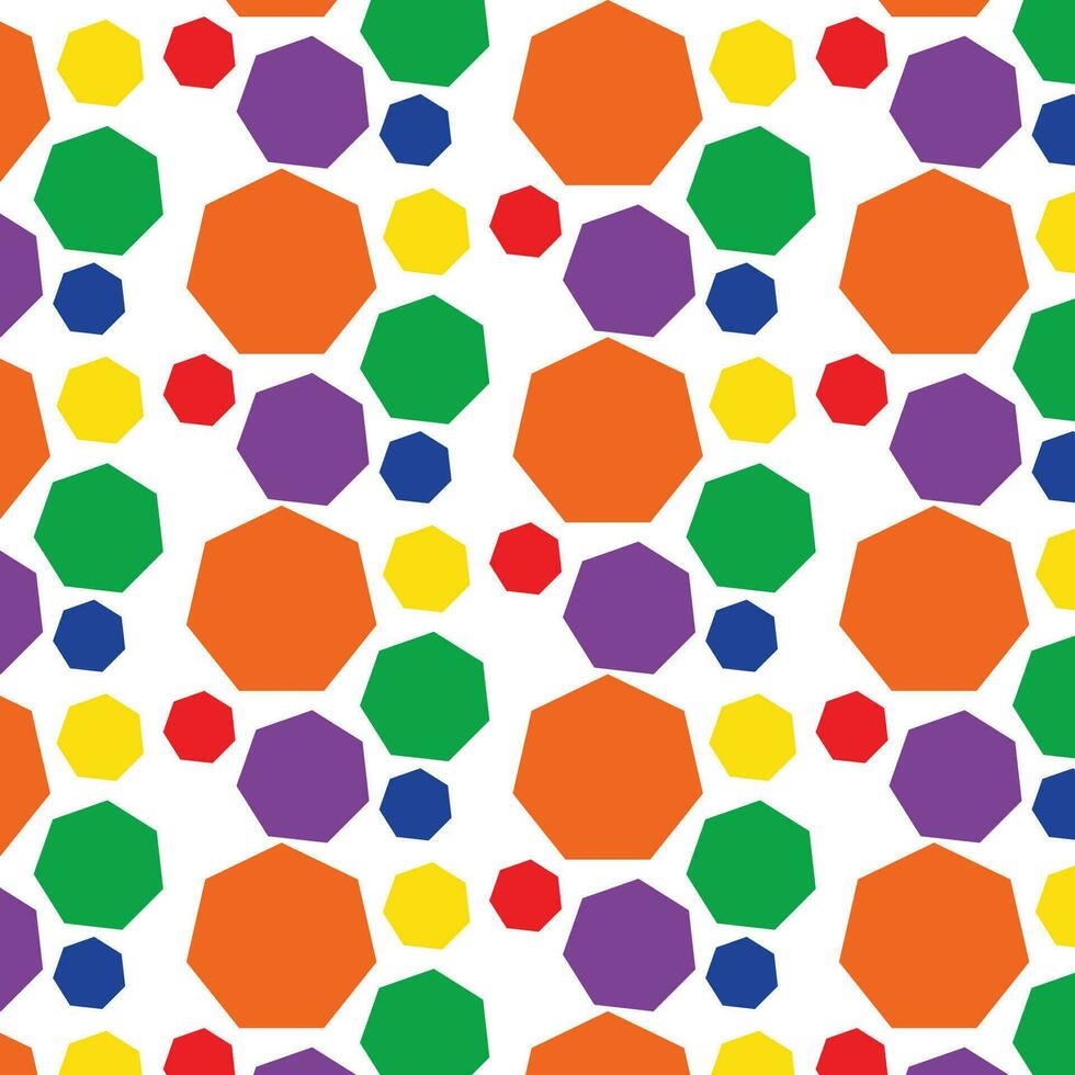 Polkadot Colorfull Pattern Seamless Background Design vector