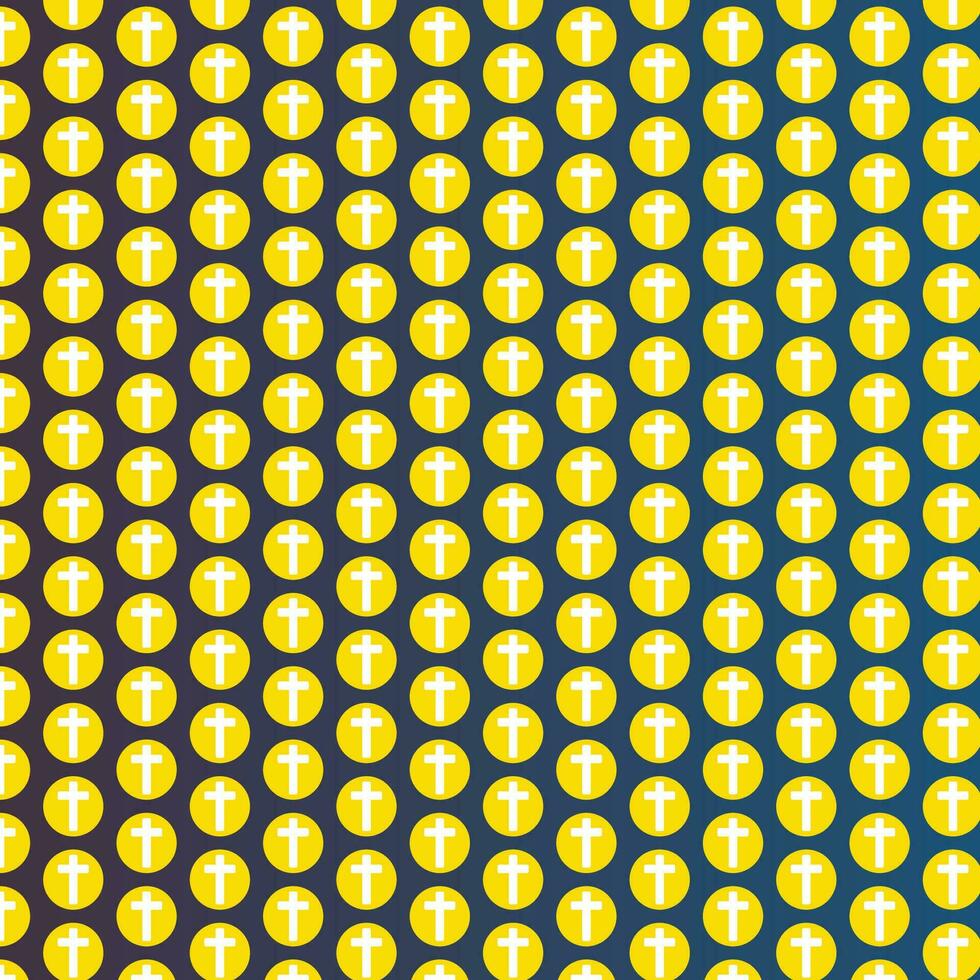 Pray and Worship Pattern Seamless Background vector