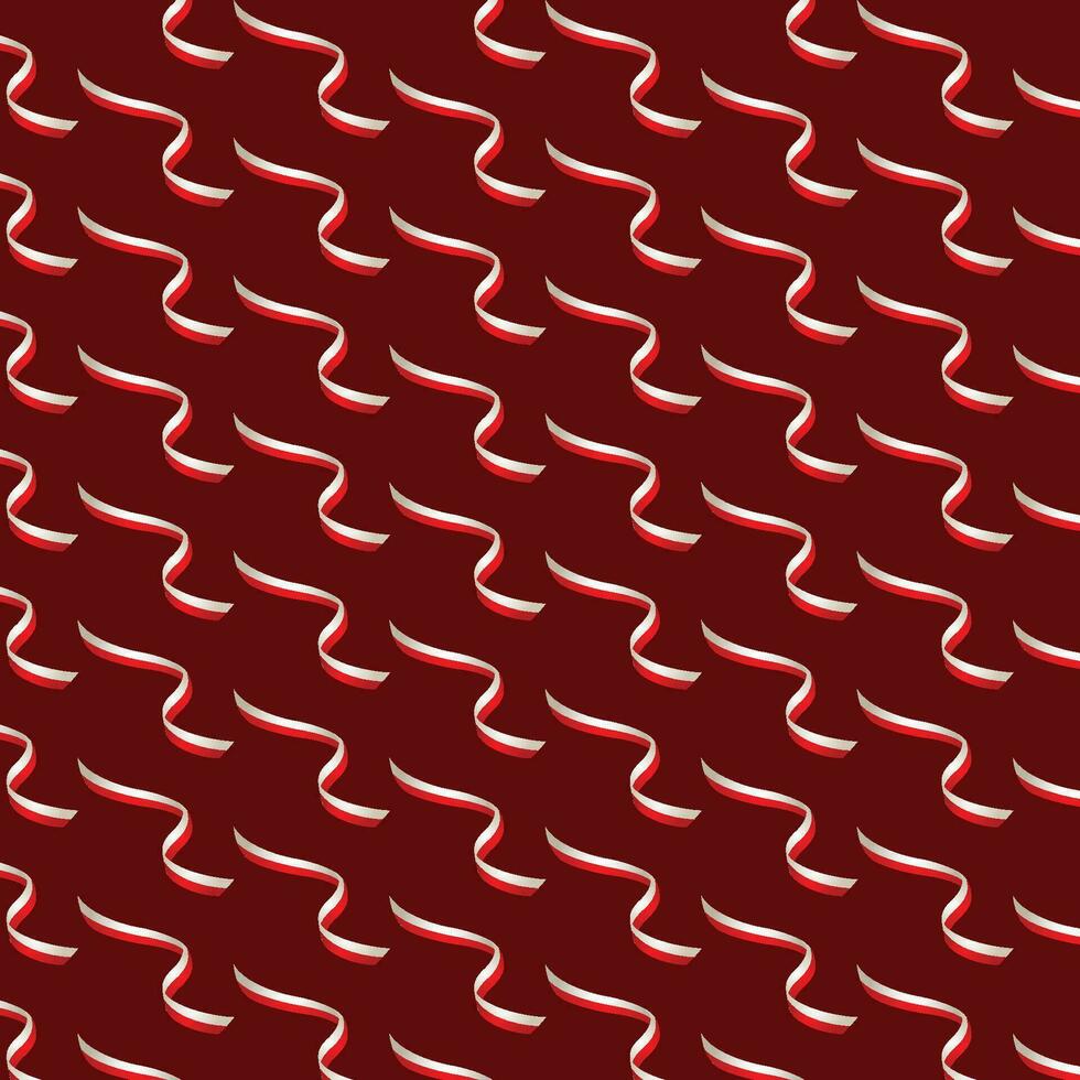 Indonesia Independence Day Pattern Seamless Background Design vector