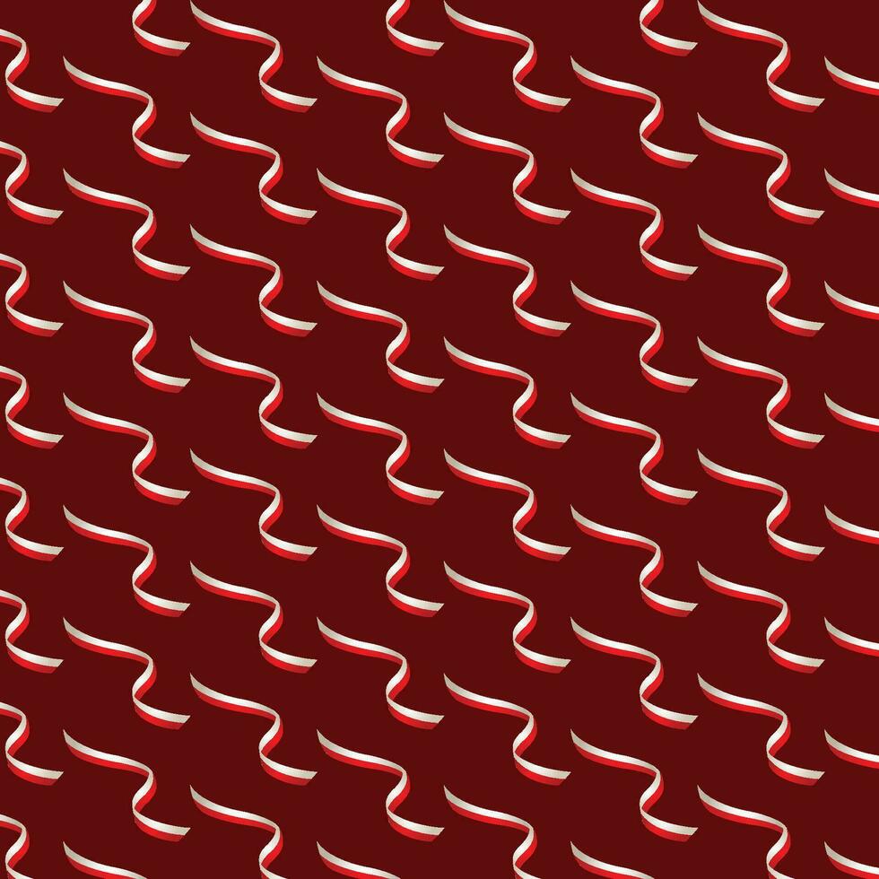 Indonesia Independence Day Pattern Seamless Background Design vector