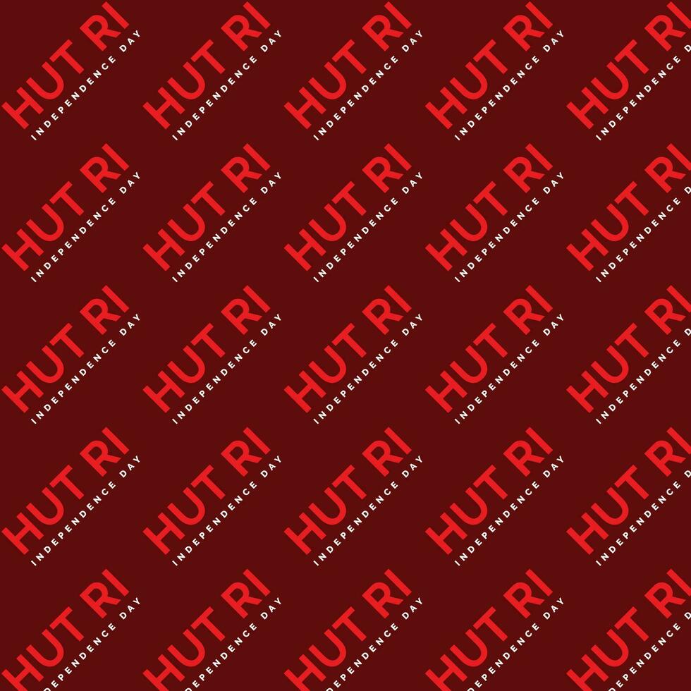 Indonesia Independence Day Pattern Seamless Background Design vector