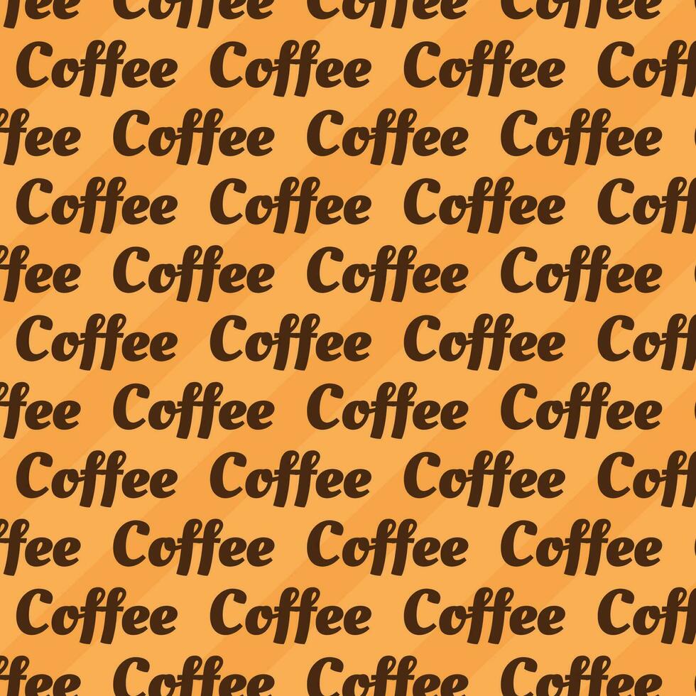 International Coffee Day Pattern Seamless Background vector