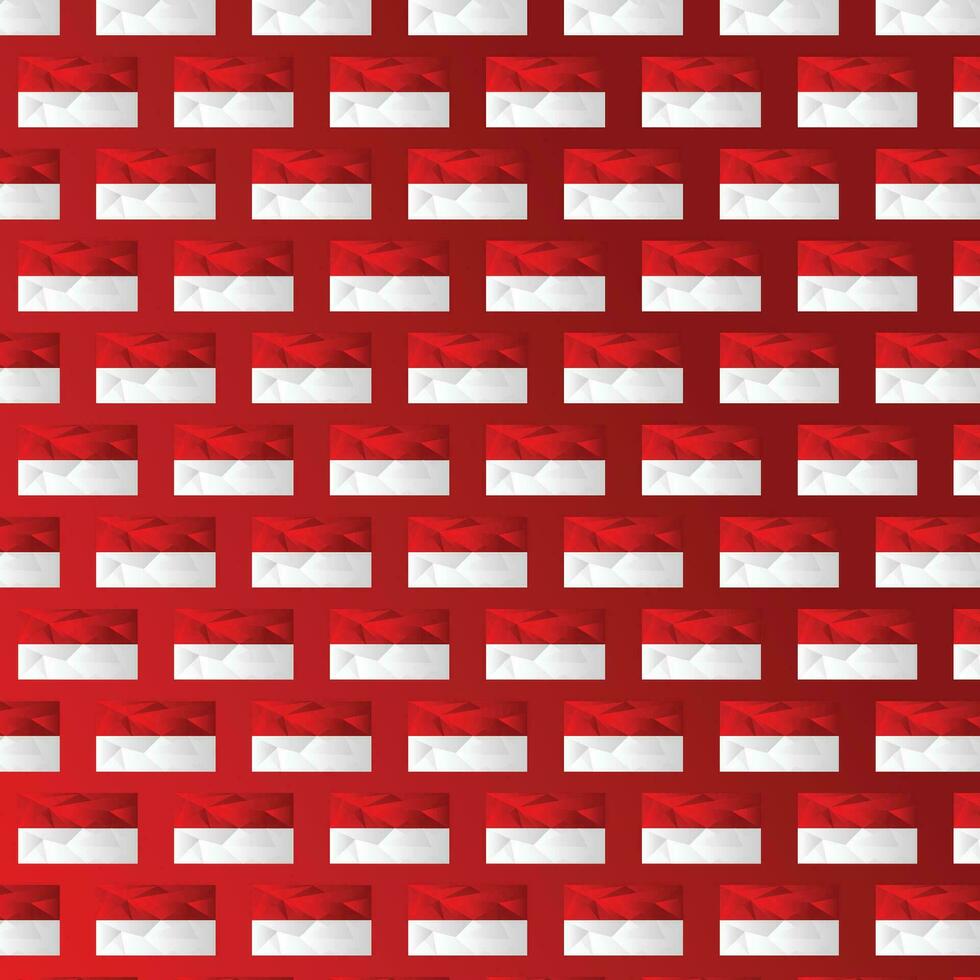 Indonesia Independence Day Pattern Seamless Background Design vector