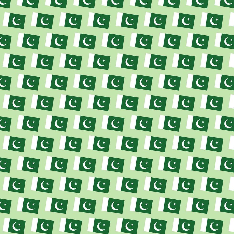 Pakistan Independence Day Pattern Seamless Background vector