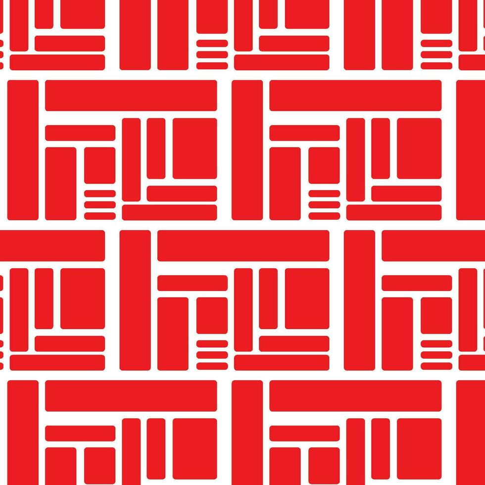 Indonesia Independence Day Background Pattern Seamless Red and White vector