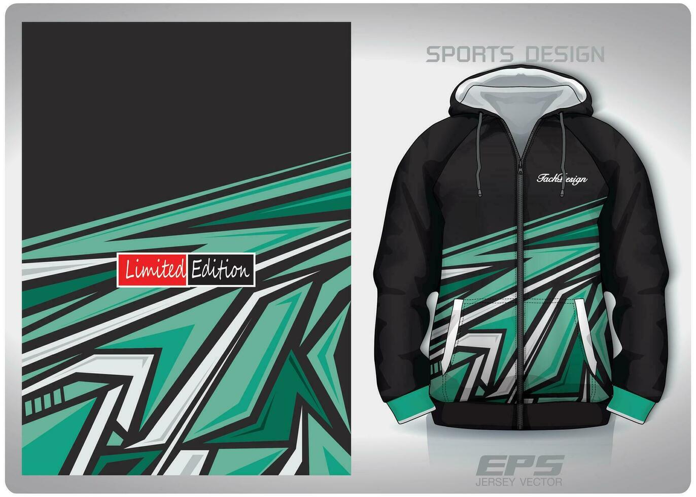 Vector sports shirt background image.black green street art pattern design, illustration, textile background for sports long sleeve hoodie, jersey hoodie