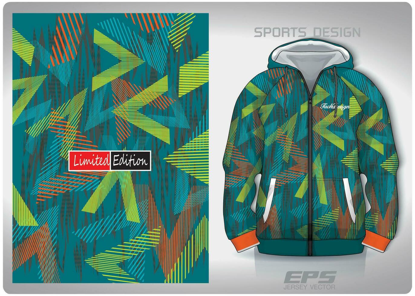 Vector sports shirt background image.Triangle pattern in the overgrown